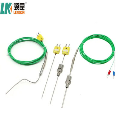 Sonde di temperatura a termocoppia di tipo K con involucro NiCr-NiSi / NiCr-NiAl per temperature fino a 800 °C